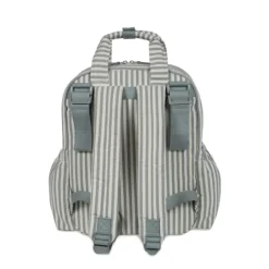 Walking Mum Mochila Maternidade Praliné Strips Matcha | Muda fraldas incluído