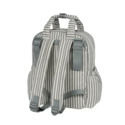 Walking Mum Mochila Maternidade Praliné Strips Matcha | Muda fraldas incluído