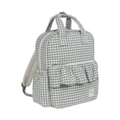 Walking Mum Mochila Maternidade Praliné Vichy Matcha | Muda fraldas incluído
