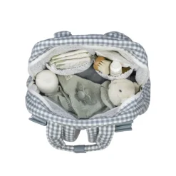 Walking Mum Mochila Maternidade Praliné Vichy Matcha | Muda fraldas incluído