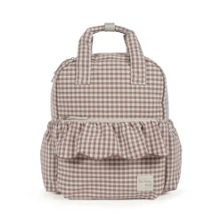 Walking Mum Mochila Maternidade Praliné Vichy Moka | Muda fraldas incluído
