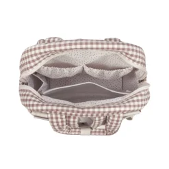 Walking Mum Mochila Maternidade Praliné Vichy Moka | Muda fraldas incluído