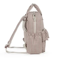 Walking Mum Mochila Maternidade Praliné Vichy Moka | Muda fraldas incluído