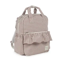 Walking Mum Mochila Maternidade Praliné Vichy Moka | Muda fraldas incluído