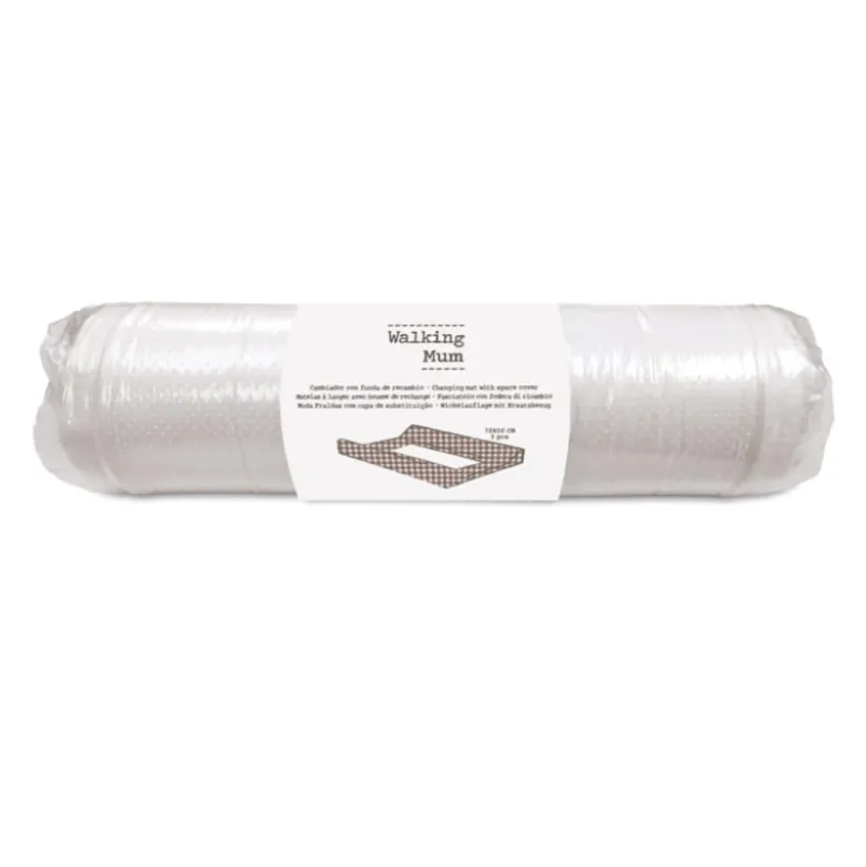 Walking Mum Muda Fraldas com Capa Praliné Vichy Moka 70x50cm | Espuma Viscoelástica