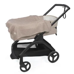 Walking Mum Musselinas Bebé Vichy Moka 70x70 (Pack 2) | Bambú Algodão Suave