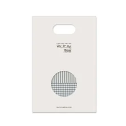 Walking Mum Musselinas Bebé Vichy/Strips Matcha 70x70 (Pack 2) | Bambú Algodão Suave