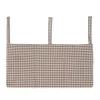 Walking Mum Organizador de Berço Praliné Vichy Moka | Bolsos Bebé Cama Arrumação