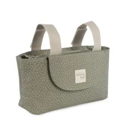 Walking Mum Saco Organizador Polka Dot Poppy Moss | Para colocar no carrinho do bebé