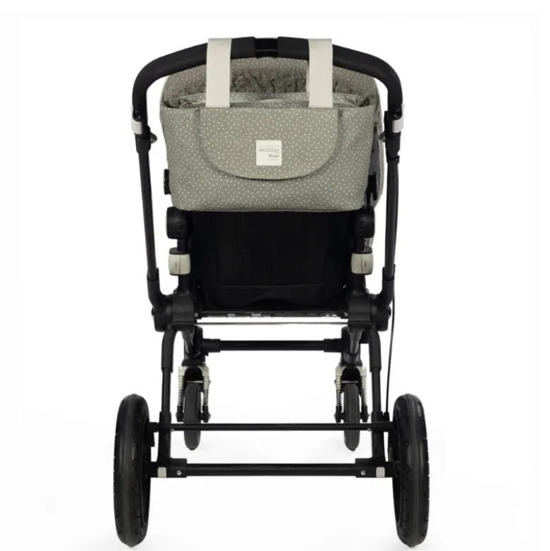 Walking Mum Saco Organizador Polka Dot Poppy Moss | Para colocar no carrinho do bebé