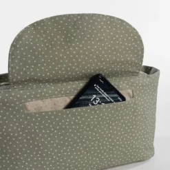 Walking Mum Saco Organizador Polka Dot Poppy Moss | Para colocar no carrinho do bebé