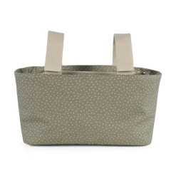 Walking Mum Saco Organizador Polka Dot Poppy Moss | Para colocar no carrinho do bebé