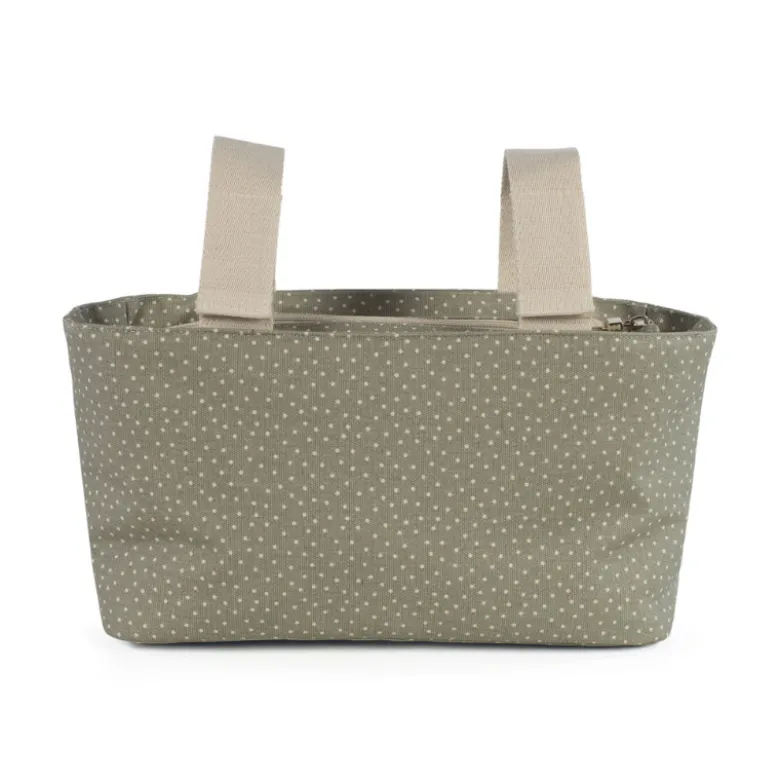 Walking Mum Saco Organizador Polka Dot Poppy Moss | Para colocar no carrinho do bebé