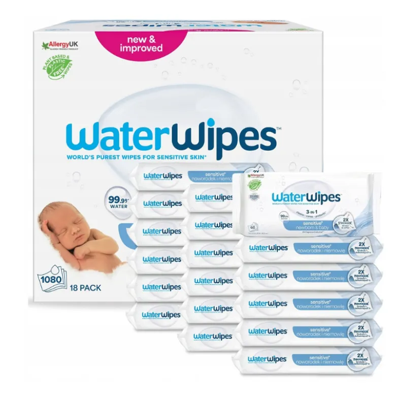 Waterwipes Toalhitas Bebé Box 18x60 Unidades