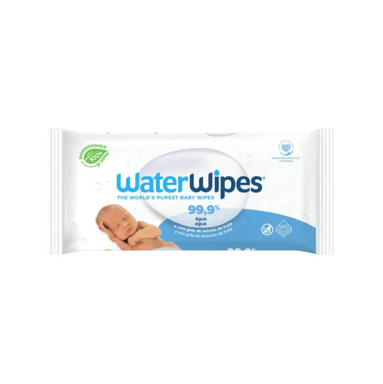 WaterWipes Toalhitas Biodegradáveis Bebé x60