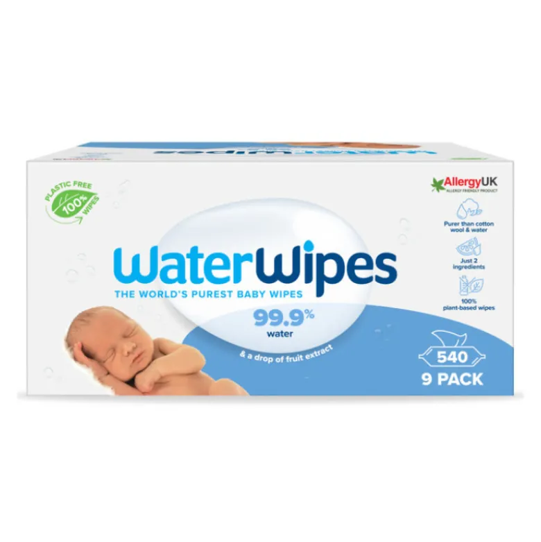 WaterWipes Toalhitas Biodegradáveis Bebé 9x60unidades