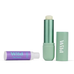 Wild Bálsamo Labial + Recarga Coco e Baunilha 4,5g | Hidratação Natural - Batom Recarregável