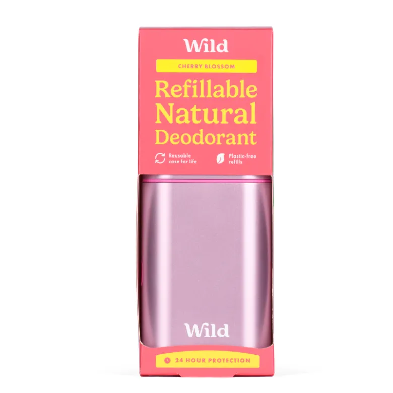 Wild Desodorizante Natural Caixa e Recarga Flor de Cerejeira 40g