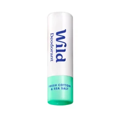 Wild Desodorizante Natural Mini Algodão & Sal Marinho 16g | Embalagem Compostável | Proteção Eficaz