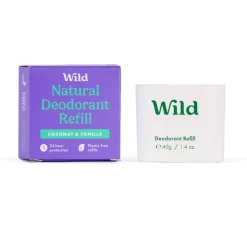 Wild Desodorizante Natural Recarga Coco e Baunilha 40g