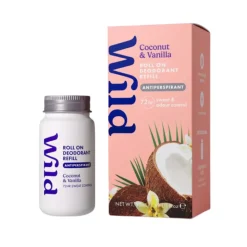 Wild Recarga Desodorizante Roll-On Coco & Baunilha 50ml | 72h Antitranspirante