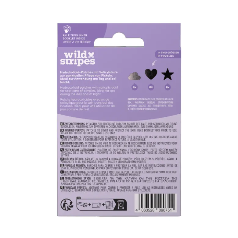 Wild Stripes Pimple Patches Holo Clear | 24 Pensos Anti-Borbulhas