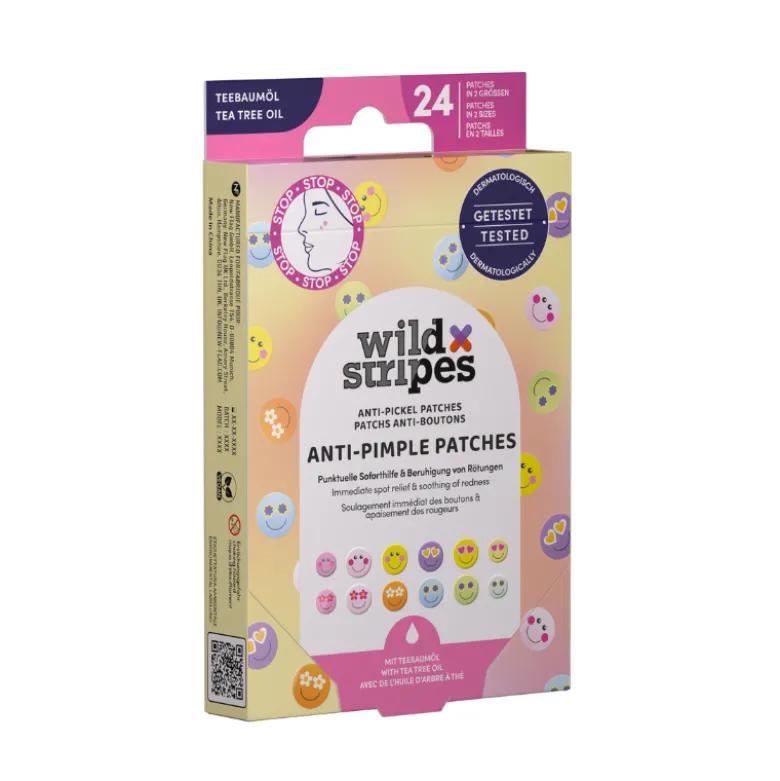 Wild Stripes Pimple Patches Smile | 24 Pensos Anti-Borbulhas