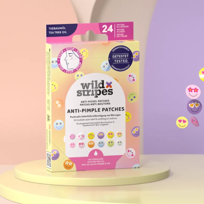 Wild Stripes Pimple Patches Smile | 24 Pensos Anti-Borbulhas