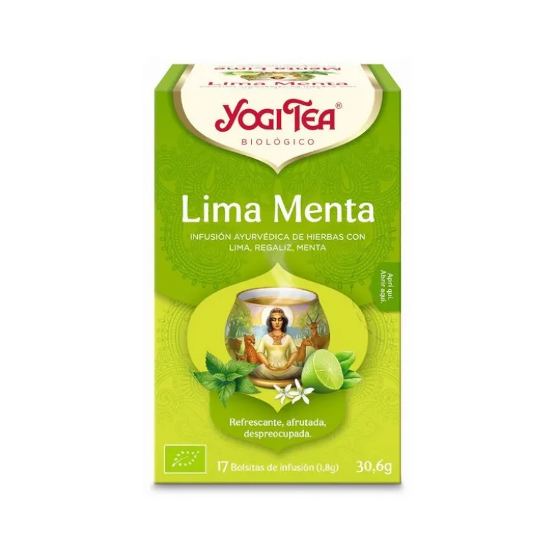 Yogi Tea Bio Chá Lima Menta 17 Saq
