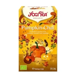 Yogi Tea Pumpkin Chai Orgânico 17 Saquetas | Chá Reconfortante