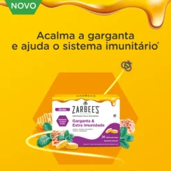 Zarbee’s Garganta & Imunidade Extra 24 Pastilhas - Adultos e Crianças +8 Anos